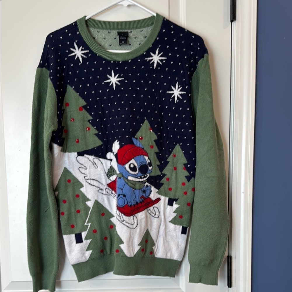 Disney Lilo & Stitch Sledding Stitch Holiday Sweater - BoxLunch Exclusive unisex